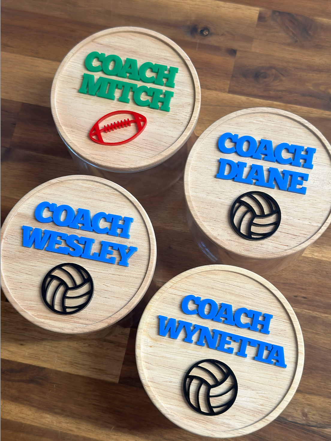 Coach Personalised Candy Treat Jar Gift