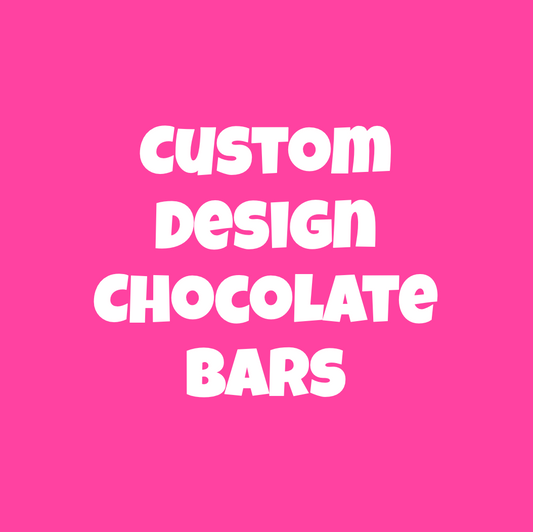 Custom Design Personalised Chocolate Bar Party Favour x 4 Brisbane Logan Gold Coast
