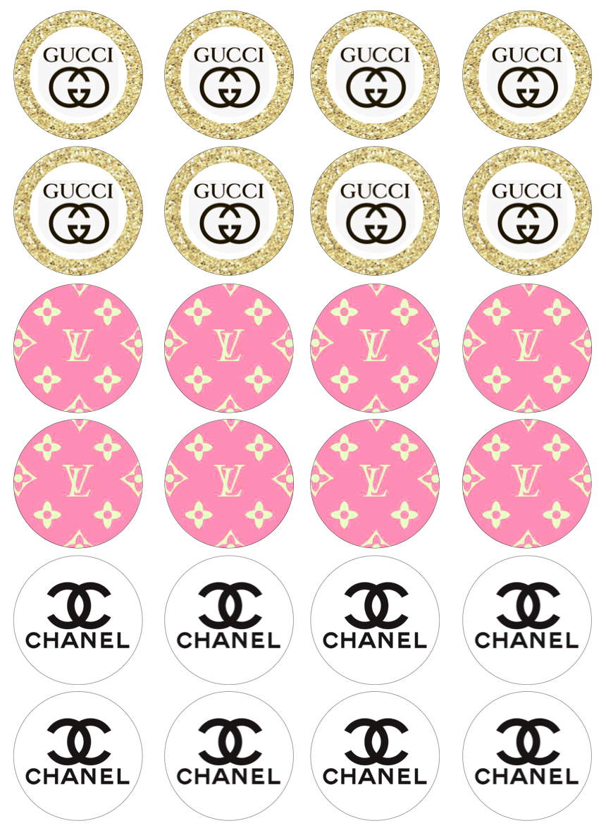 Designer Cupcake Edible Icing Image Toppers – Blissful Toppers