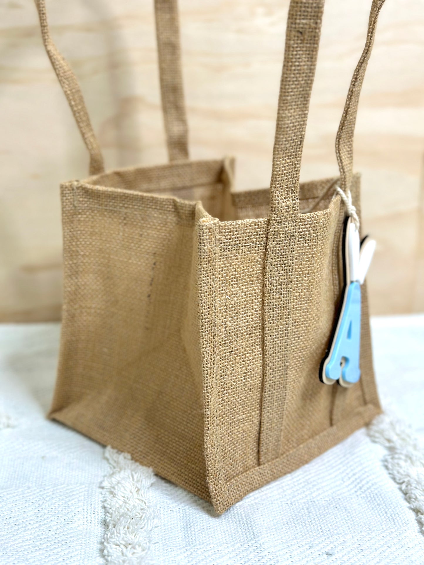 Easter Egg Hunt Hessian Bag Basket