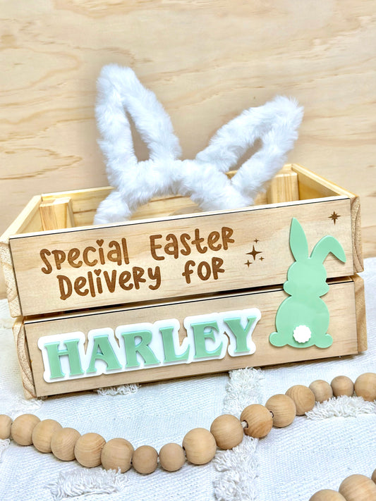 Easter Personalised Crate - Special Easter Delivery Name
