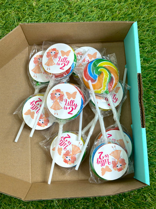 Emma Memma Personalised Birthday Lollipop 10 pack