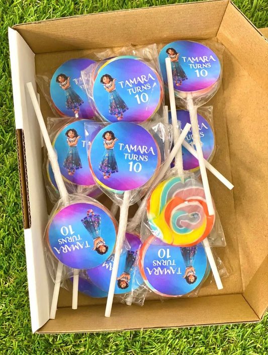 Encanto Personalised Birthday Lollipop 10 pack