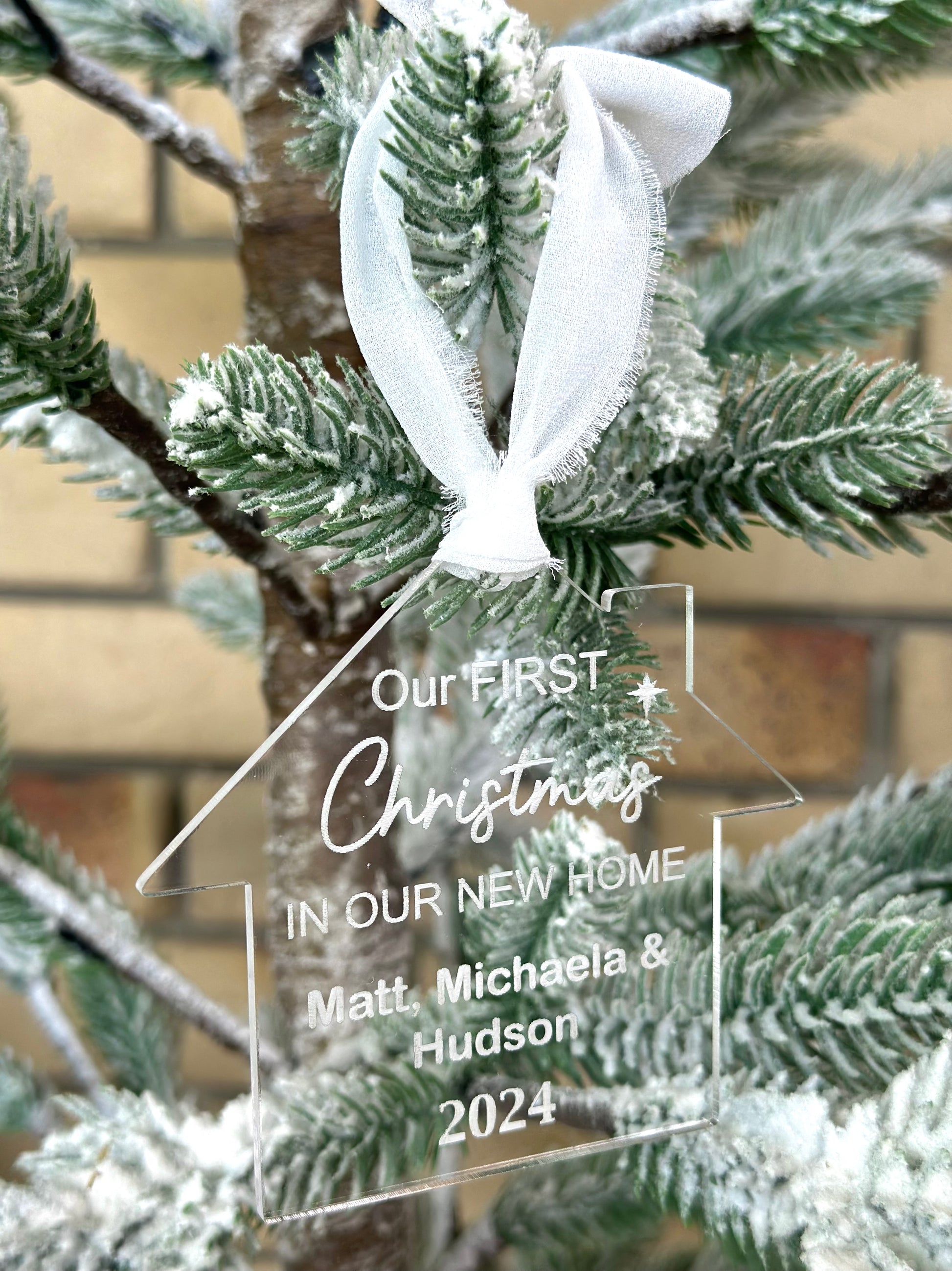 First Christmas In our new Home Ornament Decoration