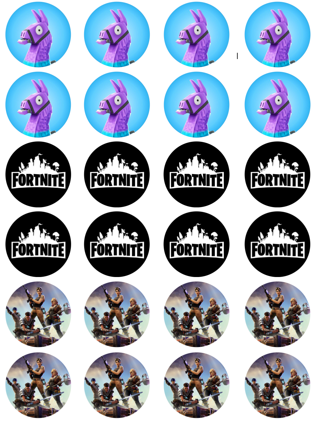 Fortnite #2 Cupcake Edible Icing Image Toppers
