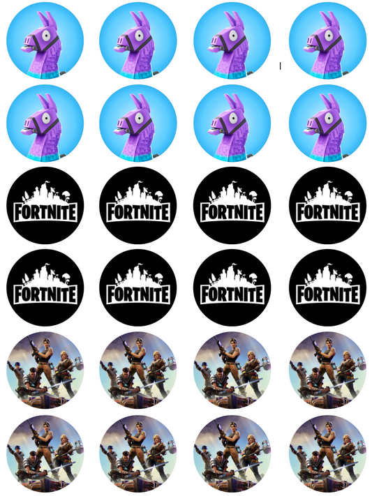 Fortnite #2 Cupcake Edible Icing Image Toppers