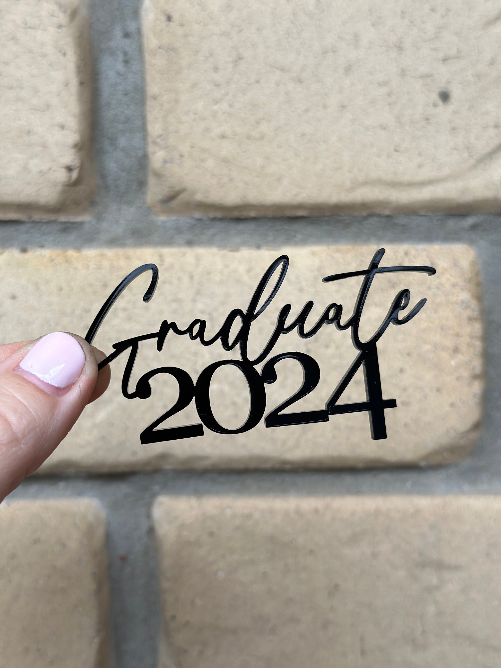 Graduate 2pk 2025 Cupcake Cake Charm Graduation