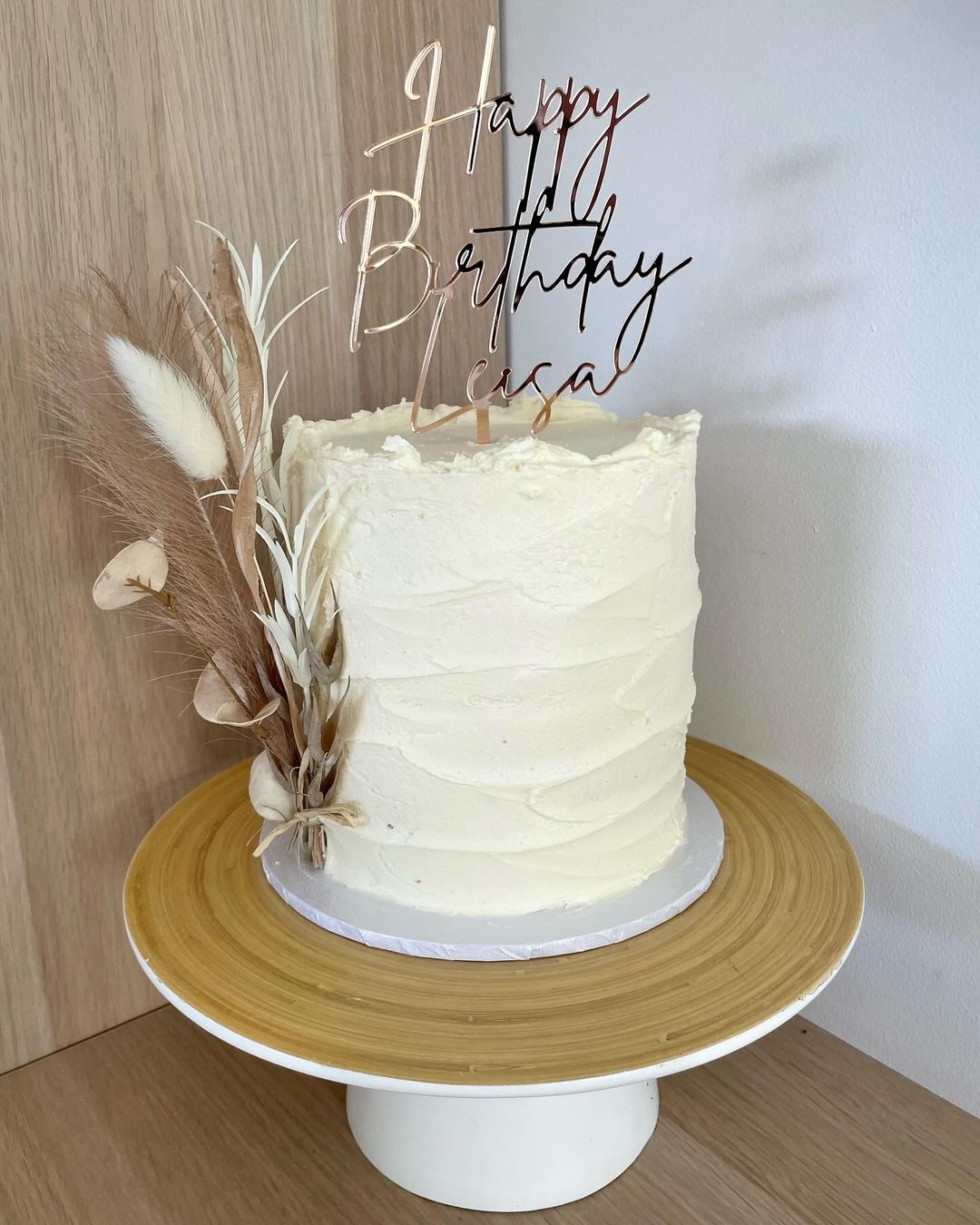 Happy Birthday Name Custom Acrylic Cake Topper
