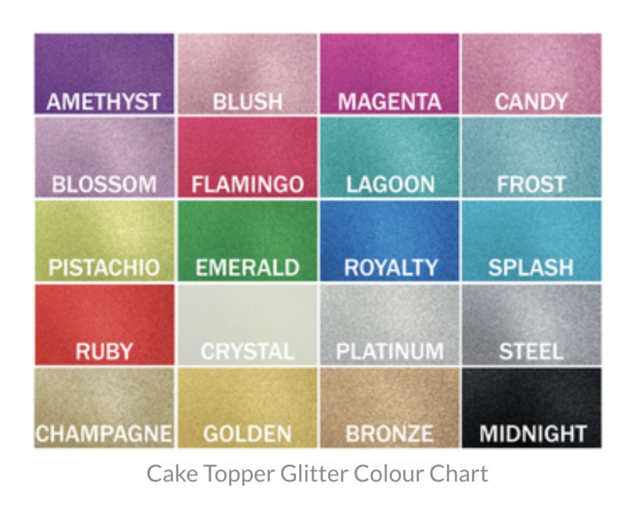 Christening Custom Name Personalised Glitter Cake Topper
