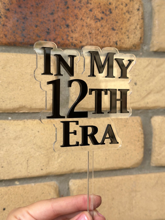 Taylor Swift Era's Double Layer Custom Acrylic Cake Topper
