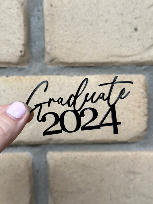 Graduate 2pk 2025 Cupcake Cake Charm Graduation