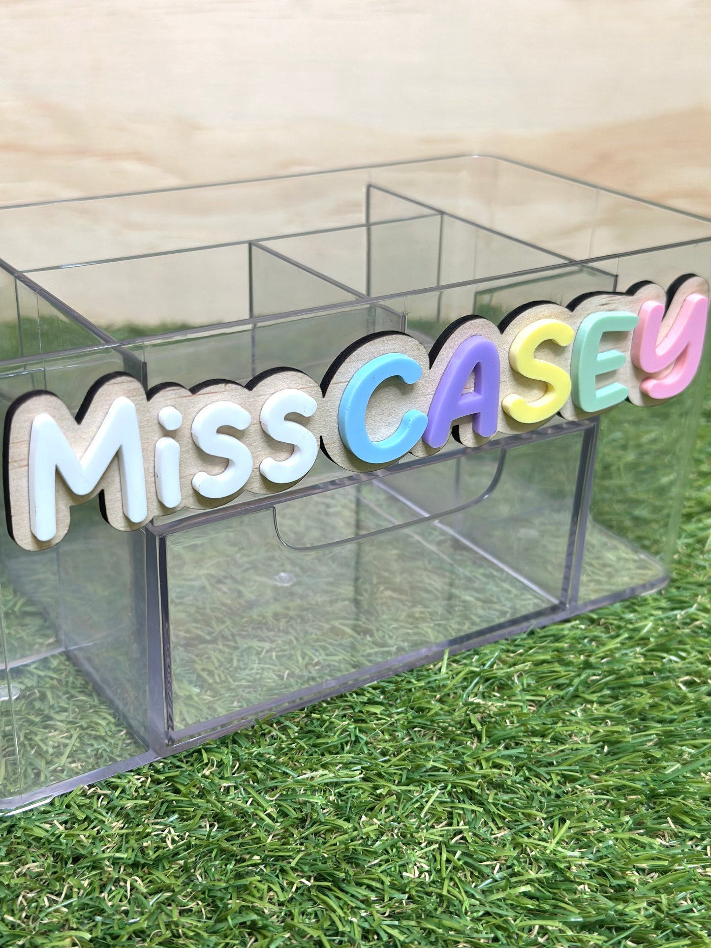 Teacher Personalised Pencil Pen Stationery Organiser