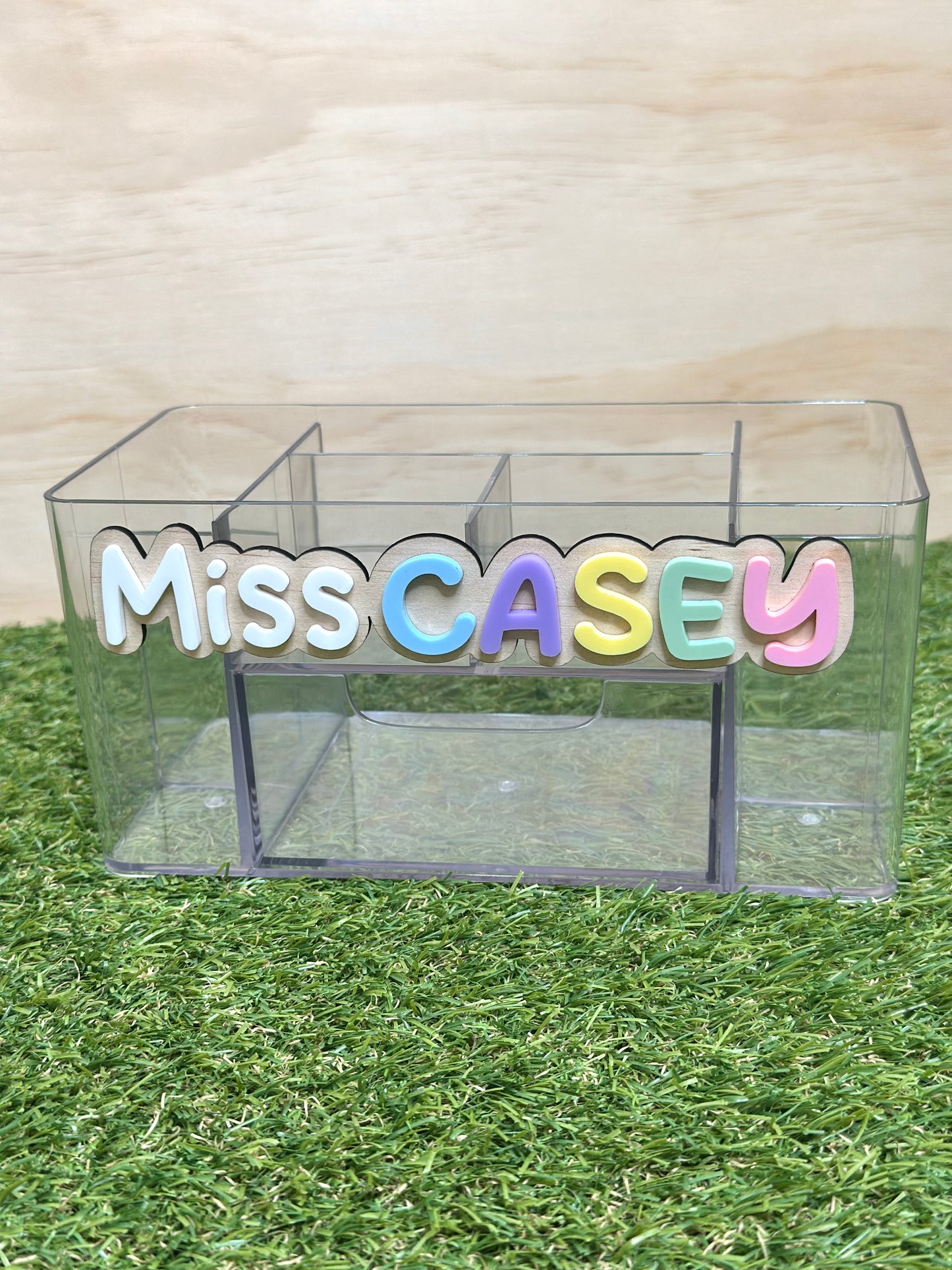 Teacher Personalised Pencil Pen Stationery Organiser