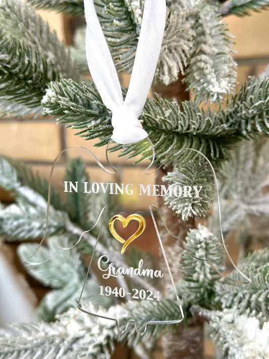 In Loving Memory Angel Christmas Ornament Decoration