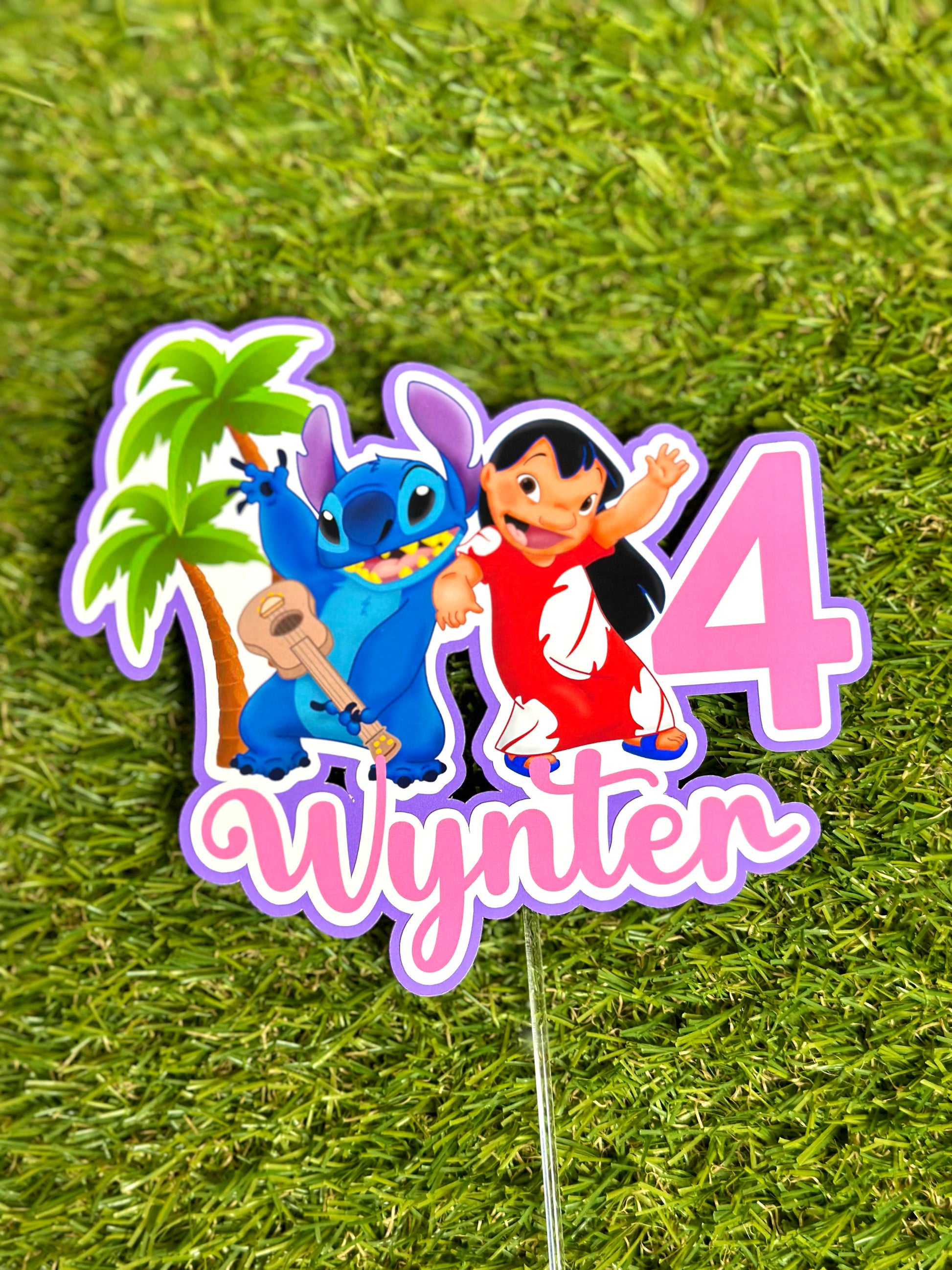 Lilo and Stitch Personalised Cake Topper