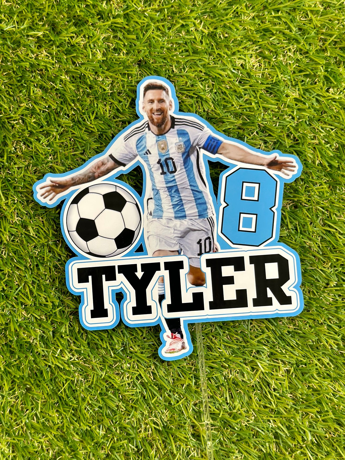 Lionel Messi Soccer Personalised Cake Topper