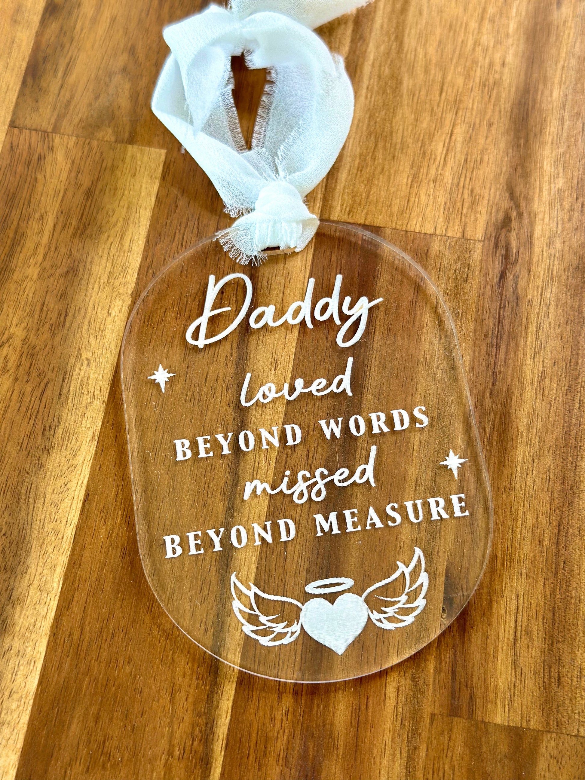 Loved Beyond Words Christmas Ornament Decoration