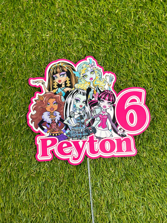 Monster High Personalised Cake Topper