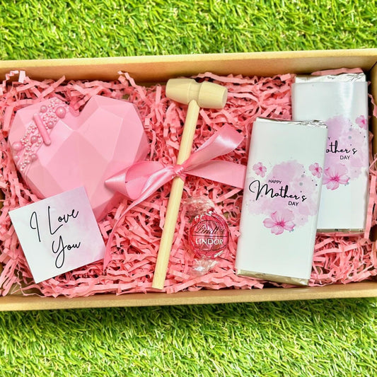 Mother's Day Heart Chocolate Smash Box - Mini Treat Box