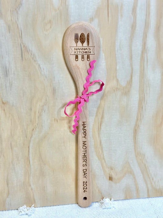 Mother's Day Personalised Wooden Spoo