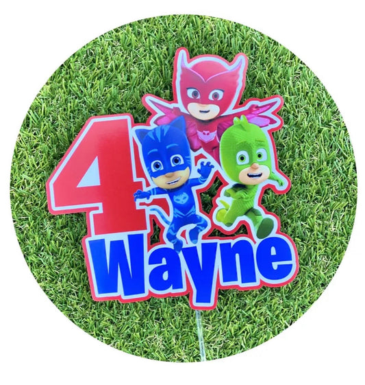 PJ Masks Personalised Cake Topper