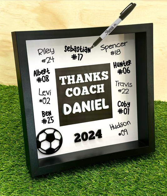 Personalised Signature Coach Frame Gift