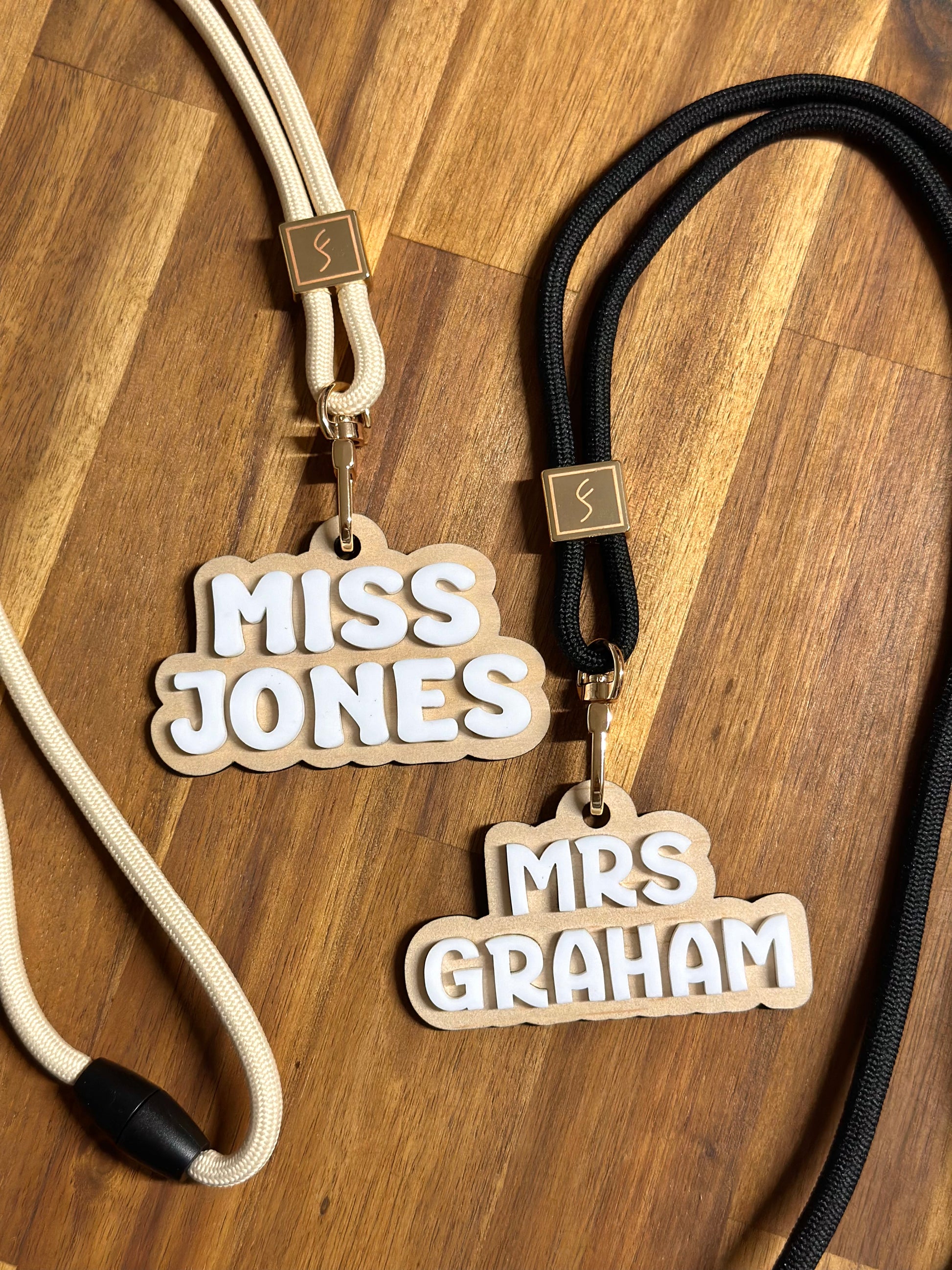 Personalised Teacher Lanyard Name Tag
