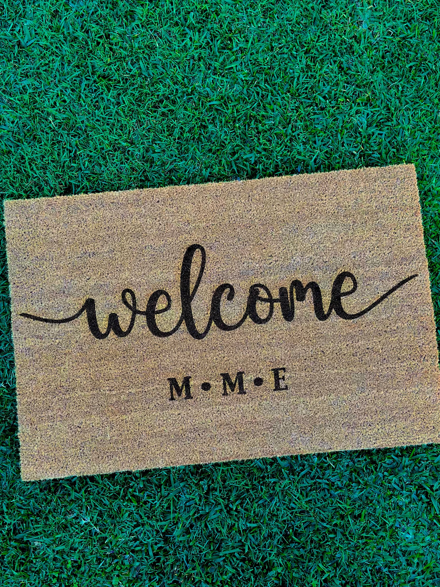 Personalised Welcome Initials Door Mat