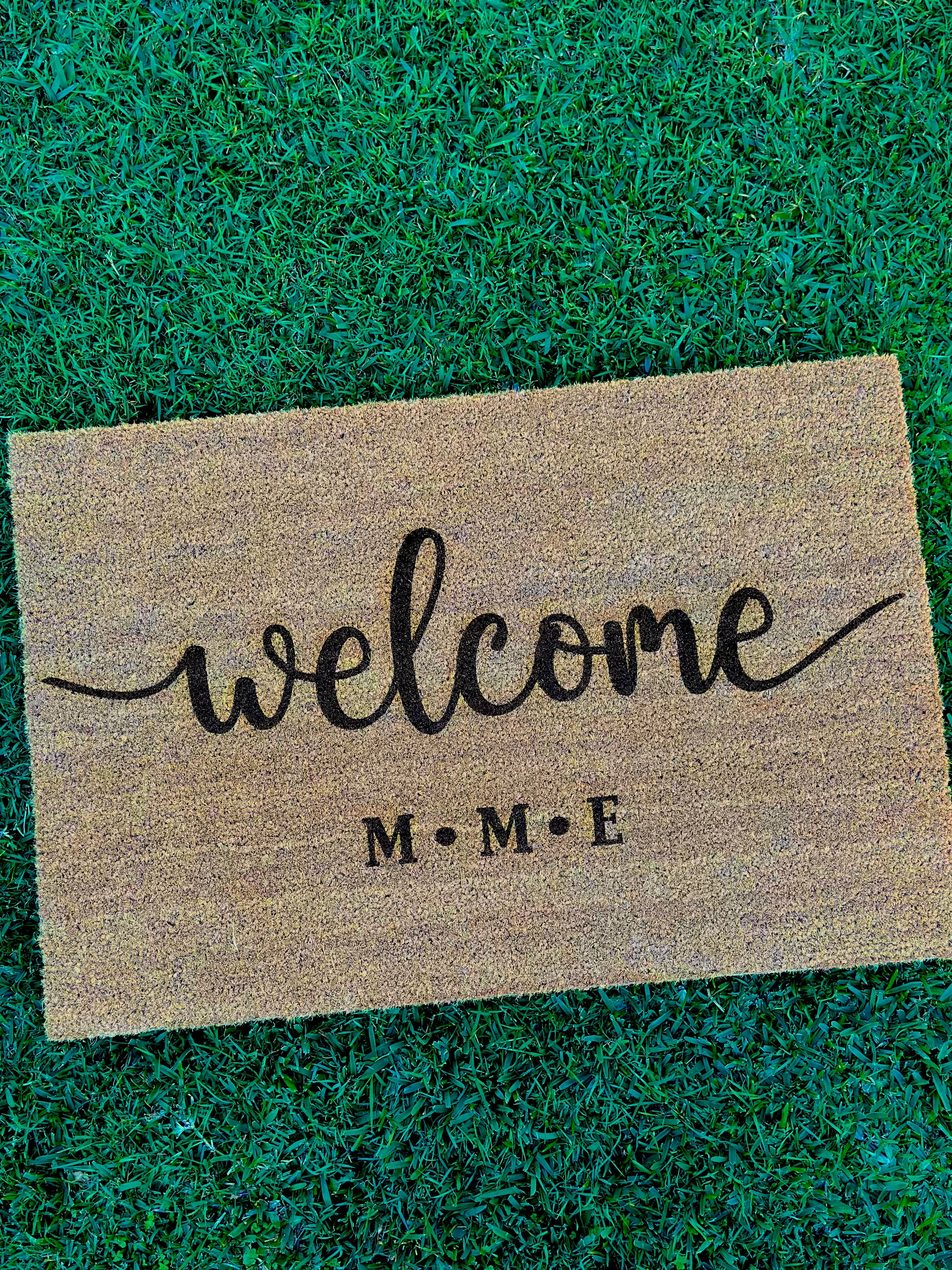 Personalised Welcome Initials Door Mat