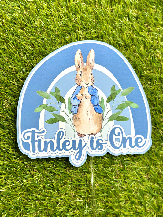 Peter Rabbit Personalised Cake Topper