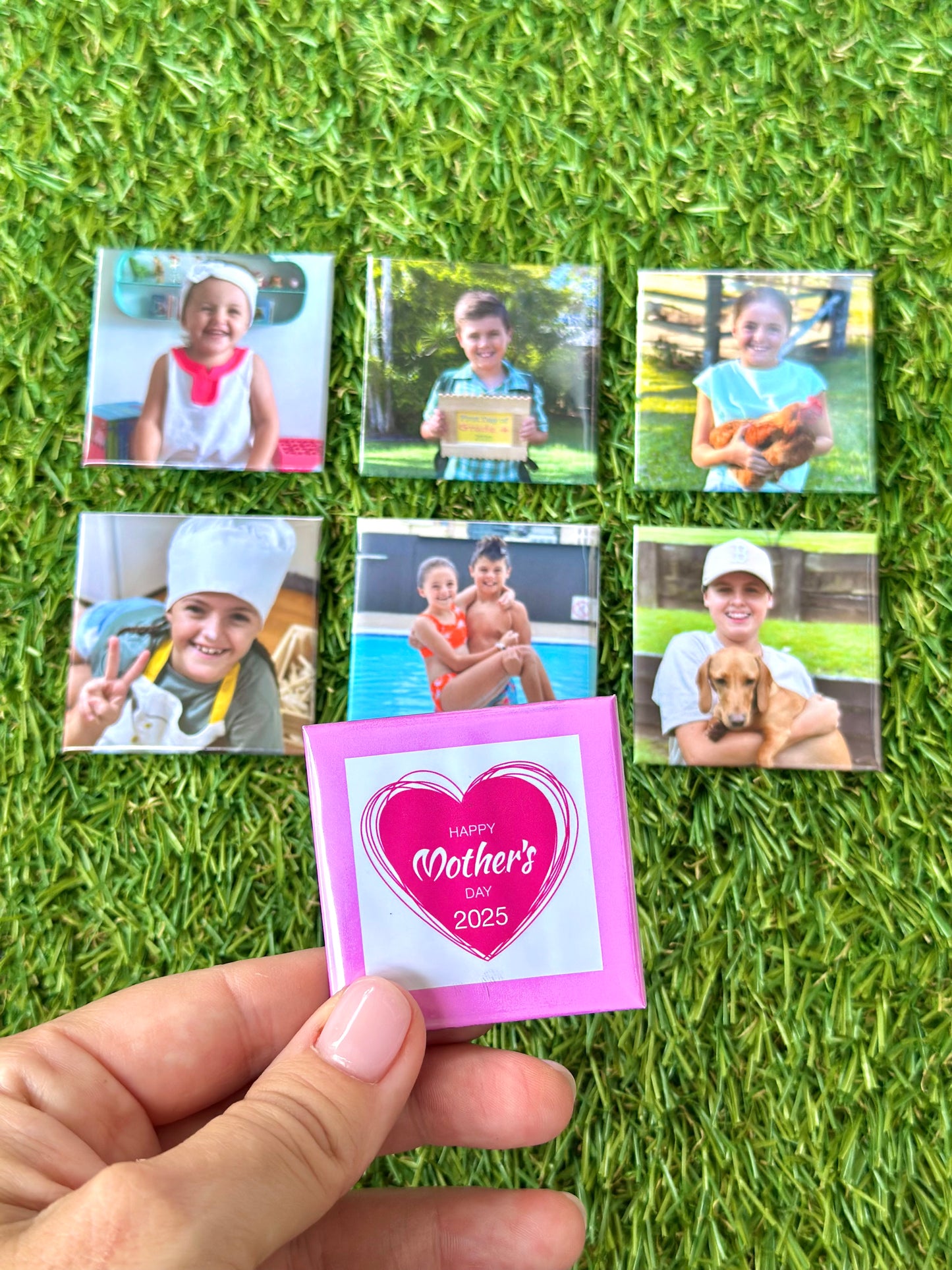 Photo Magnets - Set of 6 Mother's Day