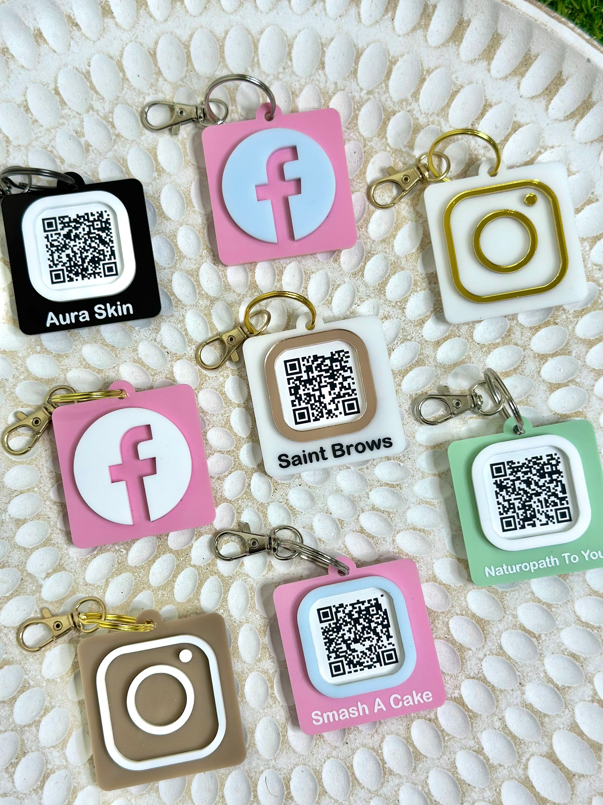 QR Code Business Keyring