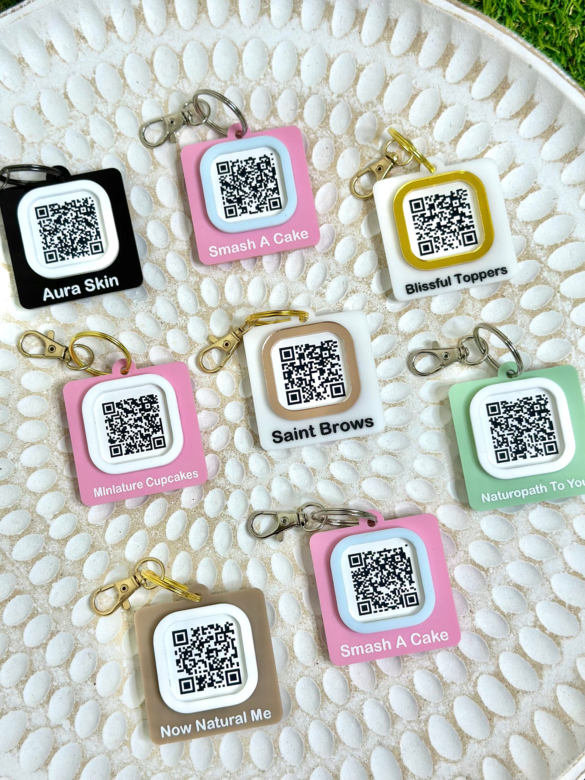 QR Code Business Keyring