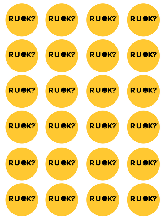 RUOK Day Cupcake Edible Icing Image Toppers Brisbane Logan Gold Coast Sydney Melbourne