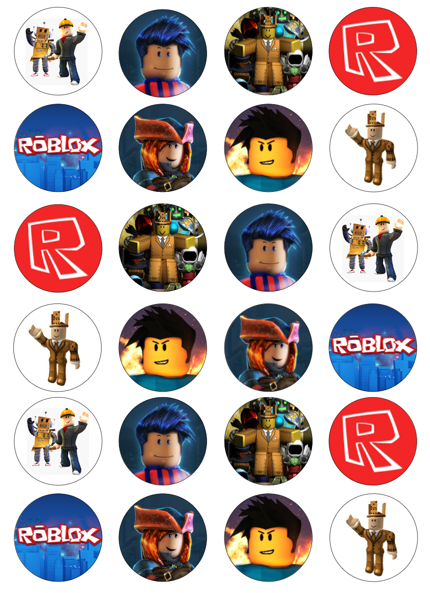 Roblox Cupcake Edible Icing Image Toppers