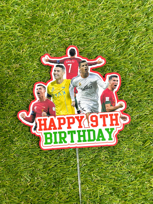 Ronaldo Soccer Personalised Cake Topper