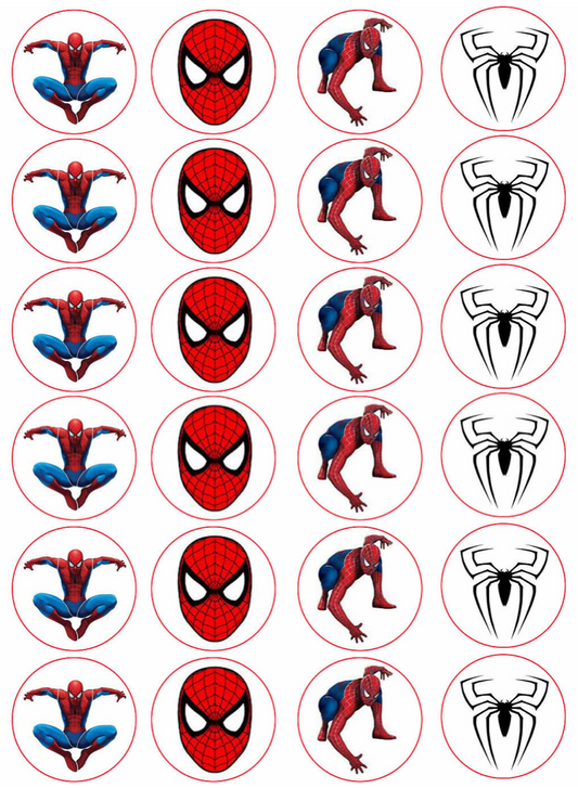 Spider-Man #1 Cupcake Edible Icing Image Toppers
