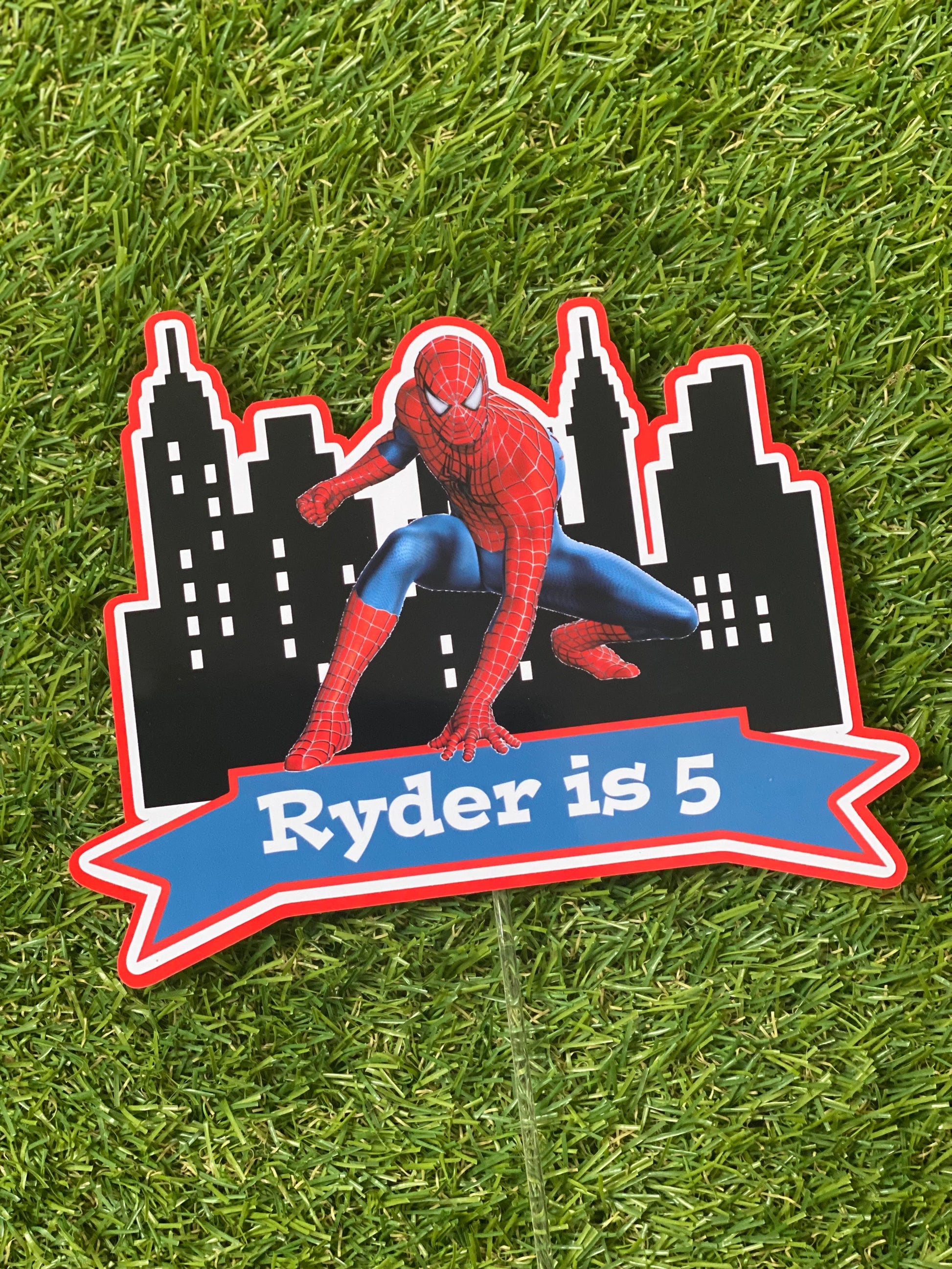 Spider-Man #3 Personalised Cake Topper