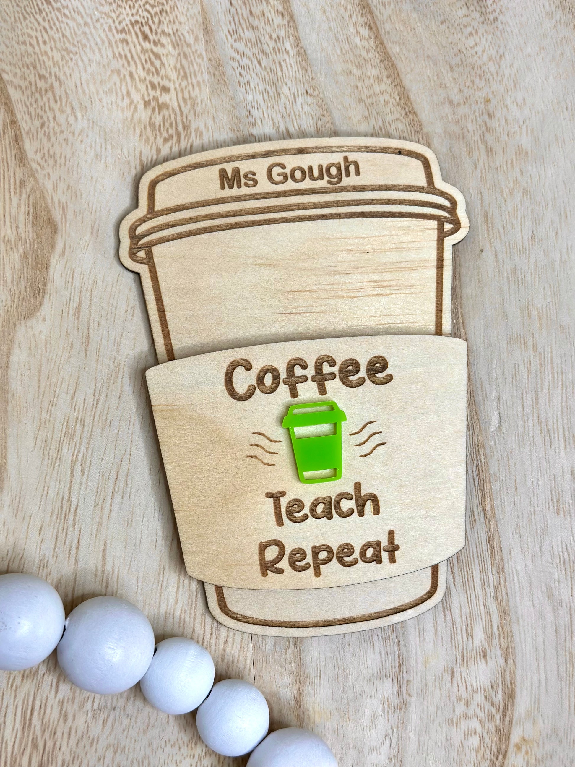 Teacher Gift Card Coffee Cup Holder