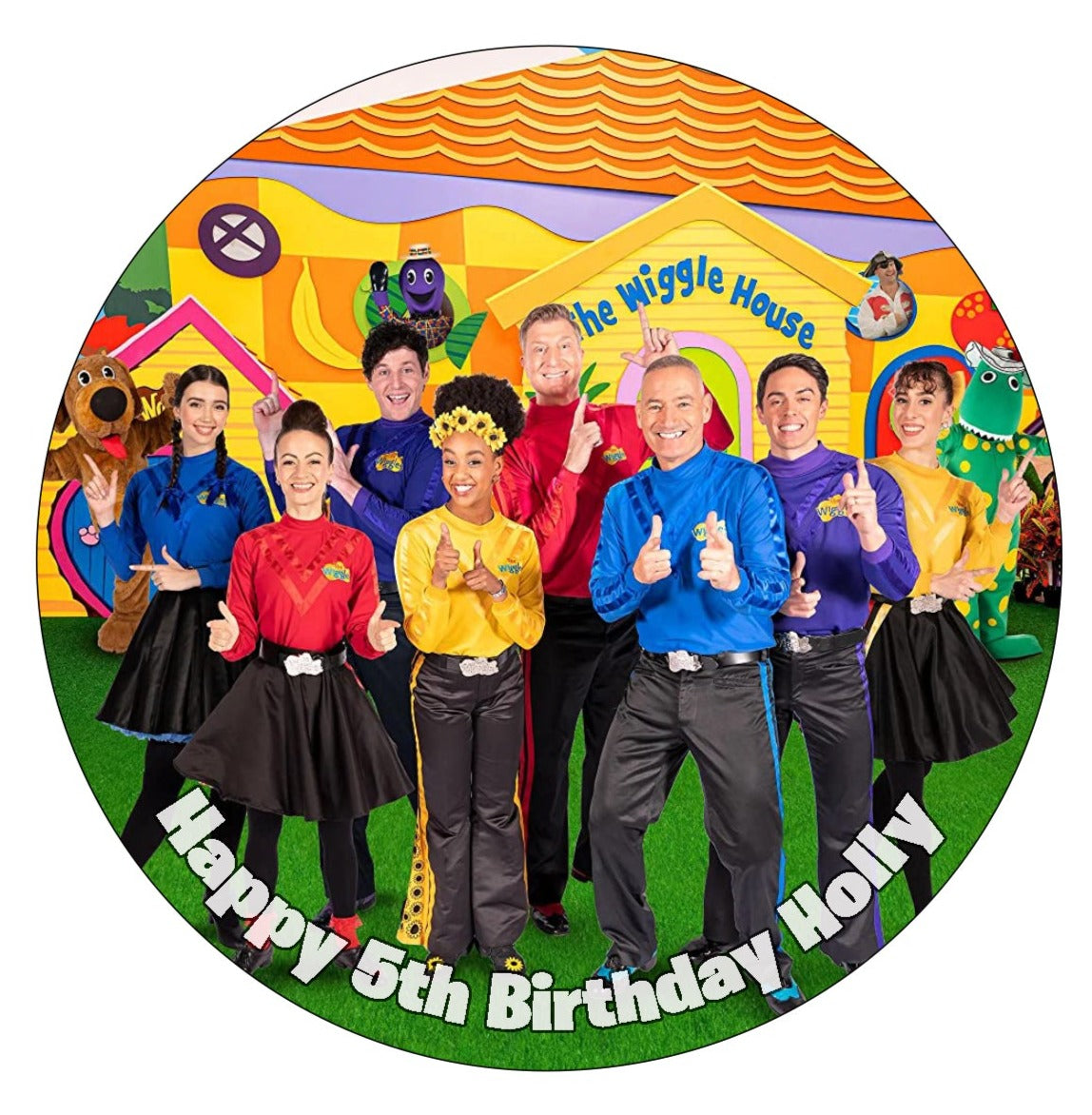 The Wiggles #1 Round Cake Edible Icing Image Topper 19cm