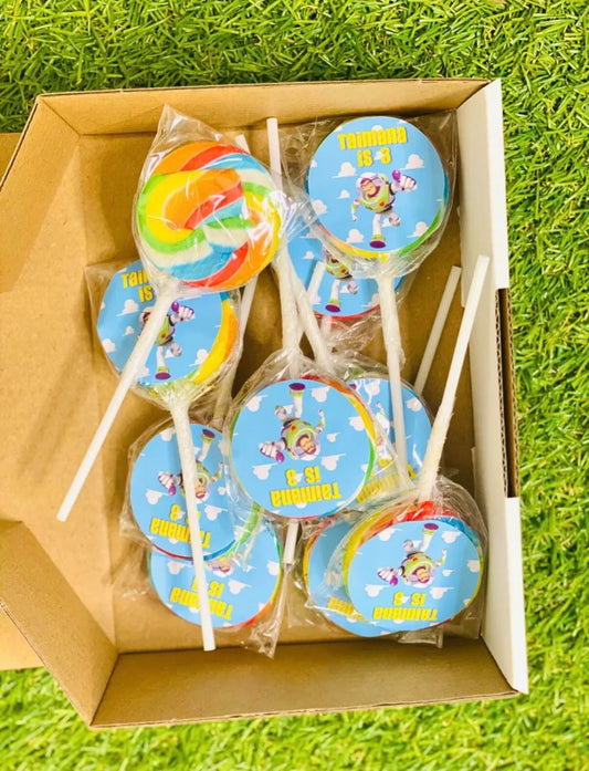 Toy Story Buzz Personalised Birthday Lollipop 10 pack