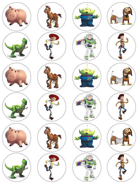 Toy Story Cupcake Edible Icing Image Toppers