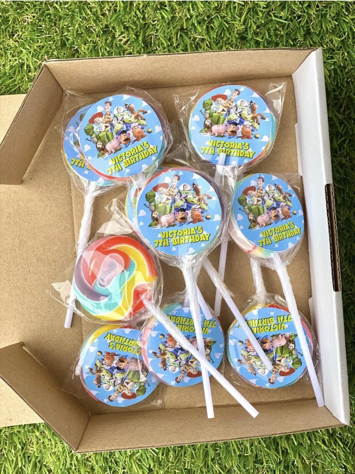 Toy Story Personalised Birthday Lollipop 10 pack