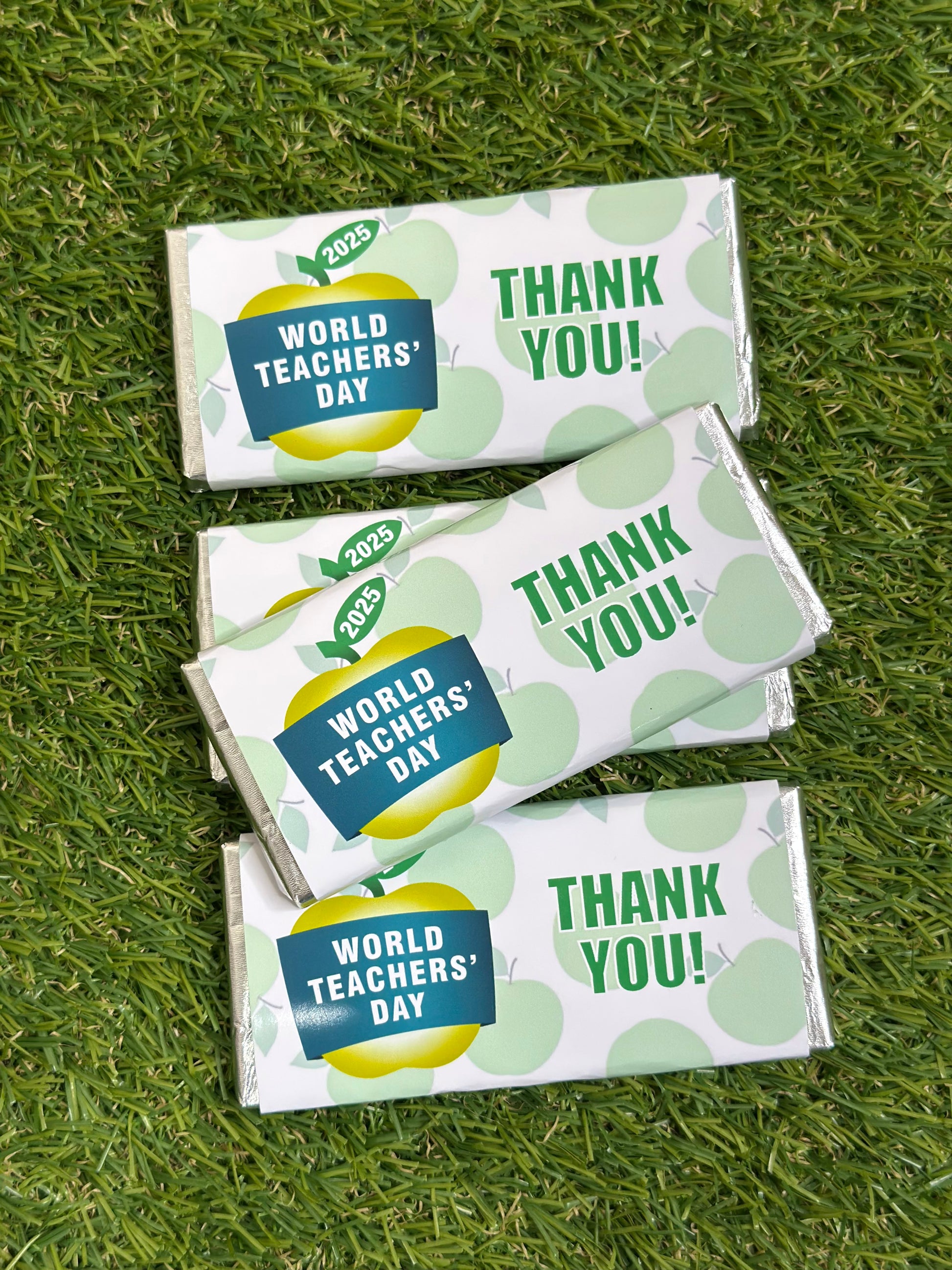 World Teachers' Day 2025 Chocolate Bar Party Favour x 4