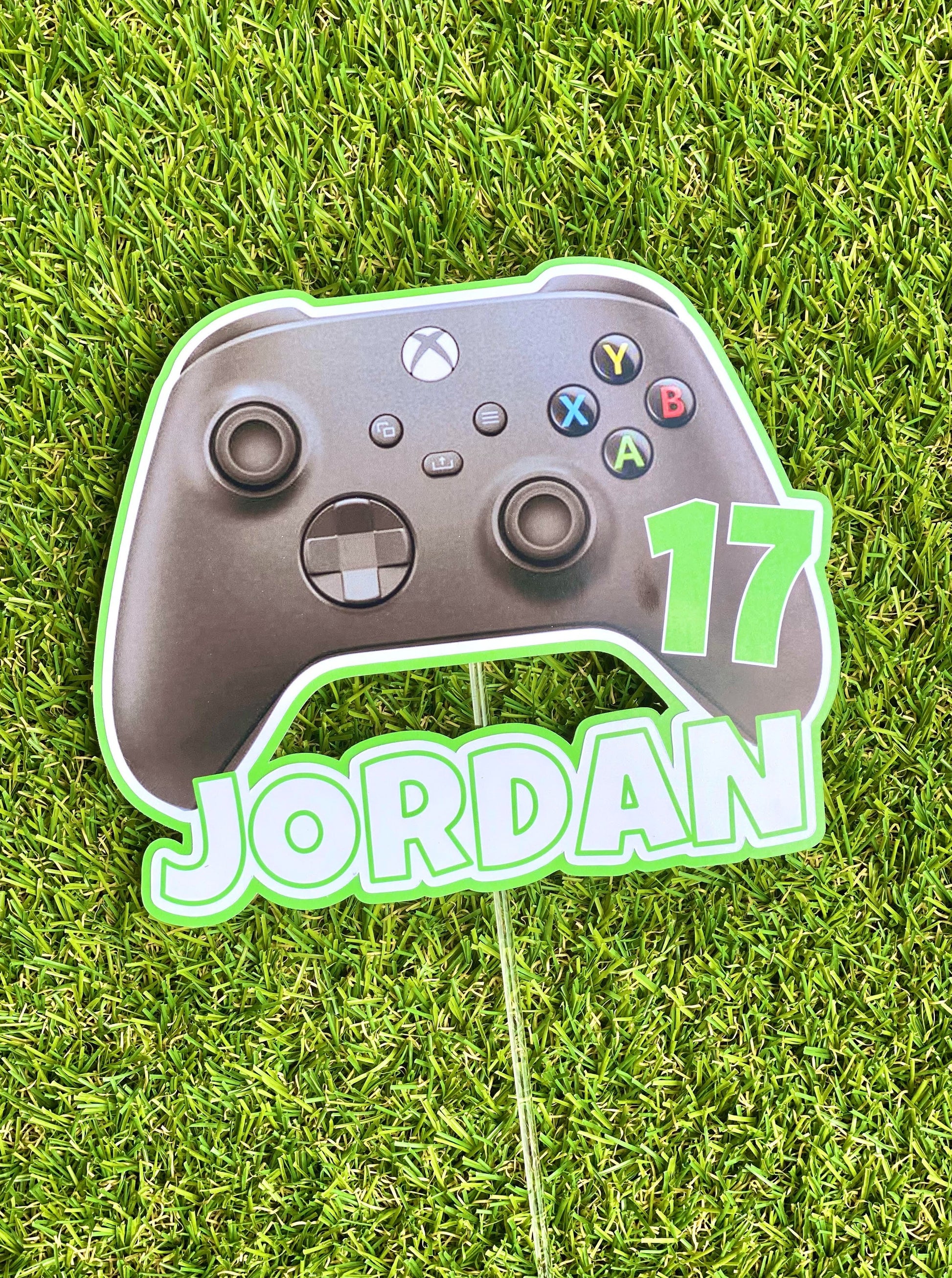 Xbox Gaming Controller Personalised Cake Topper